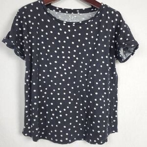 Maurices Large Polka-dot SS Top